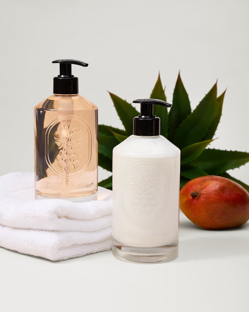 Maui Mango Glass Hand Soap & Lotion Set - Tommy Bahama Beach & Home