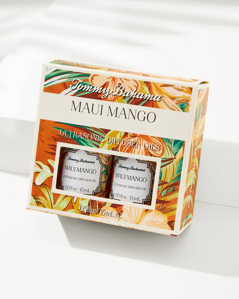 Maui Mango Ceramic Pineapple Diffuser Oil Refill Set - Tommy Bahama Beach & Home