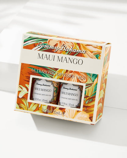 Maui Mango Ceramic Pineapple Diffuser Oil Refill Set - Tommy Bahama Beach & Home