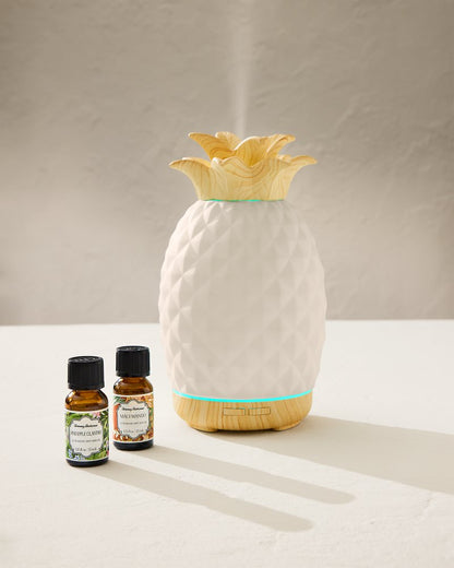 Maui Mango Ceramic Pineapple Diffuser Oil Refill Set - Tommy Bahama Beach & Home