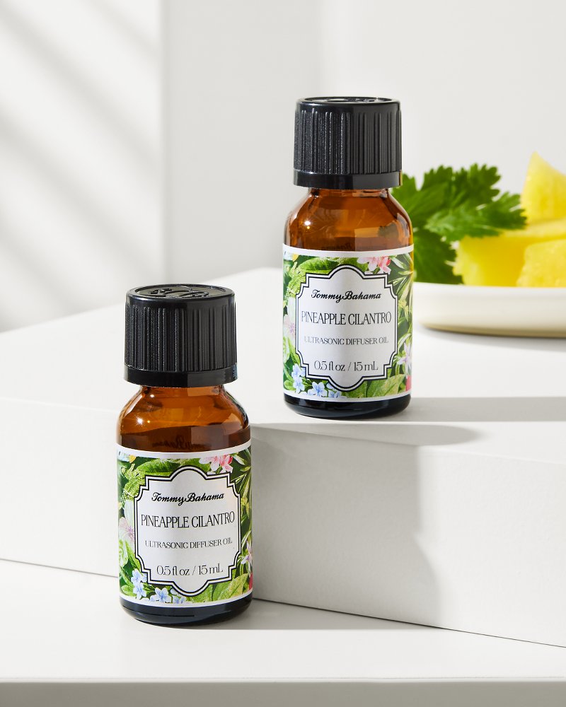 Pineapple Cilantro Ceramic Pineapple Diffuser Oil Refill Set - Tommy Bahama Beach & Home