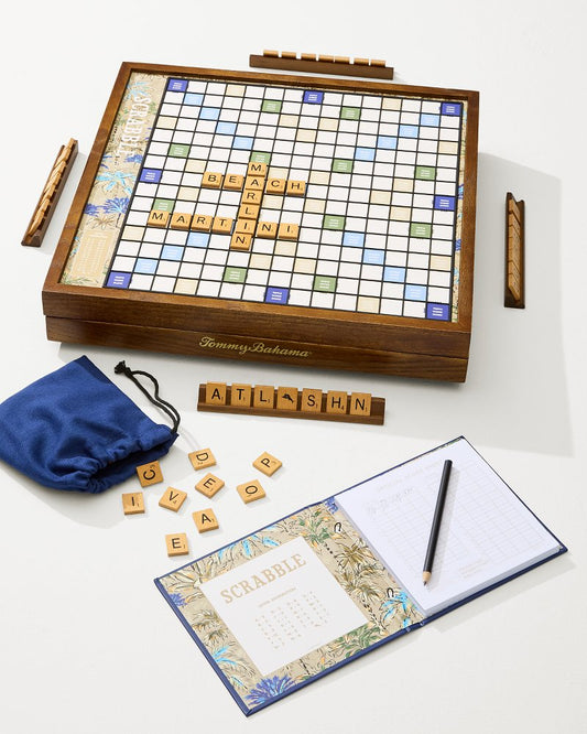 Tommy Bahama Deluxe Scrabble Board Game - Tommy Bahama Beach & Home