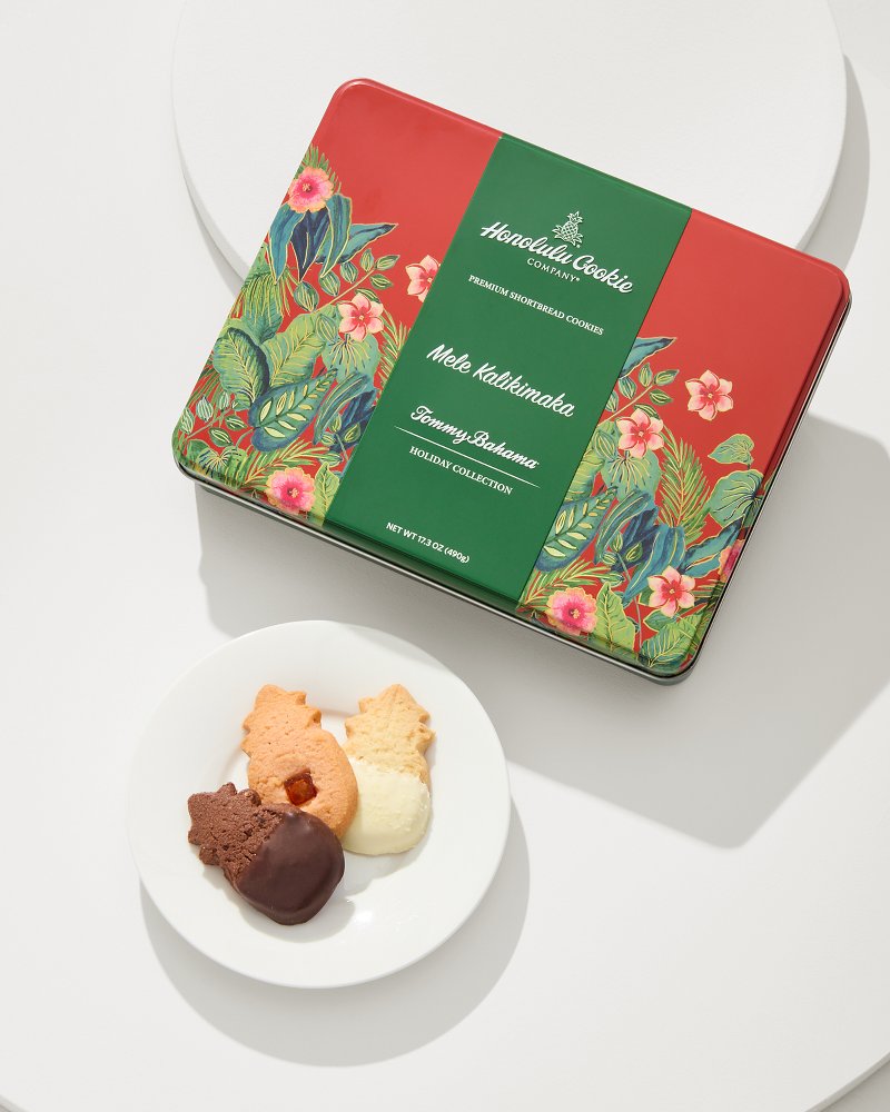 Tommy Bahama x Honolulu Cookie Company® Mele Kalikimaka Gift Tin - Tommy Bahama Beach & Home