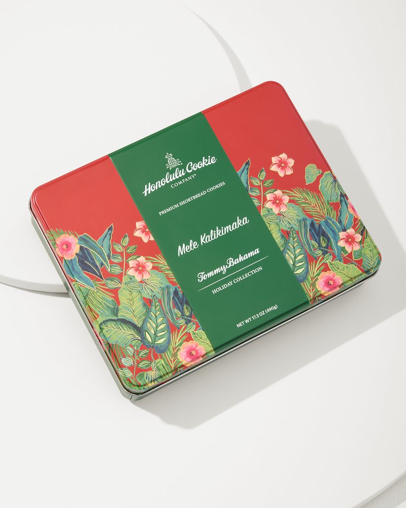 Tommy Bahama x Honolulu Cookie Company® Mele Kalikimaka Gift Tin - Tommy Bahama Beach & Home