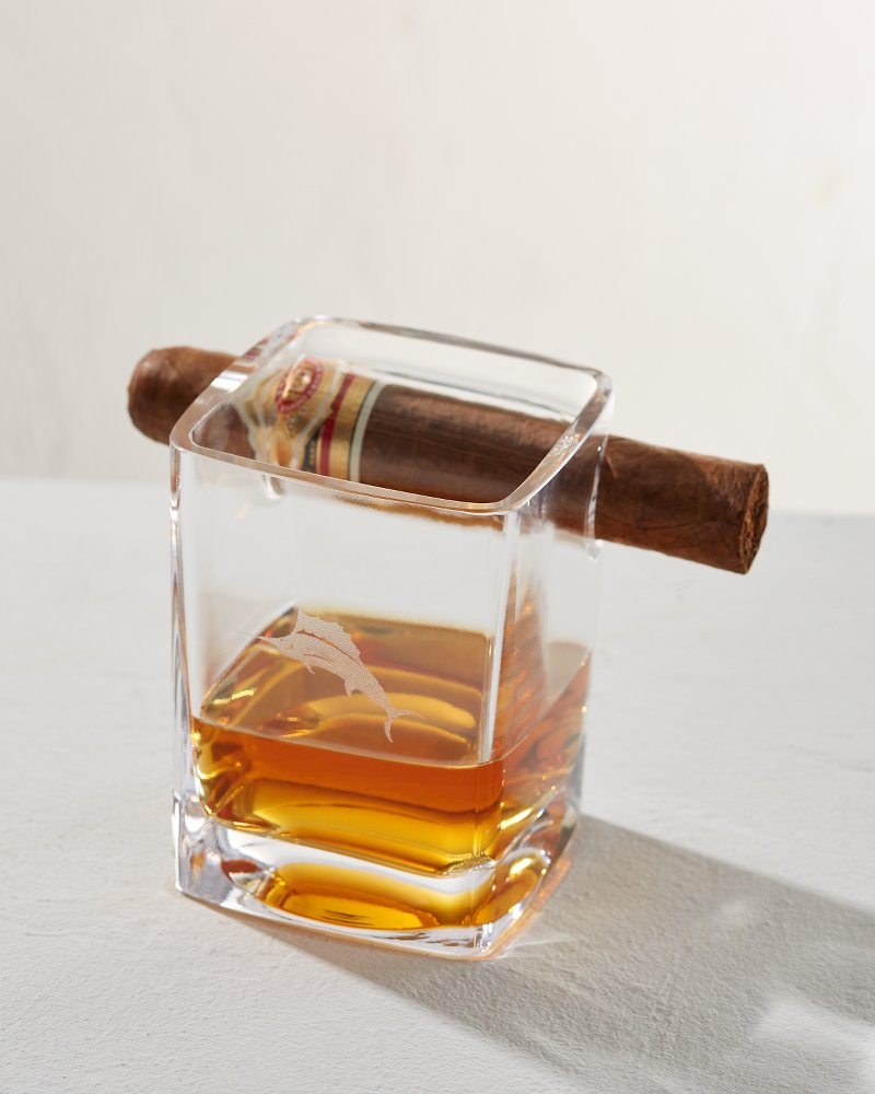 Etched Marlin Corkcicle® Cigar Glass - Tommy Bahama Beach & Home