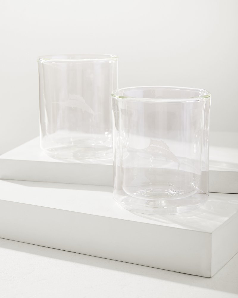 Marlin 12-oz. Corkcicle® Rocks Glass - Set of 2 - Tommy Bahama Beach & Home