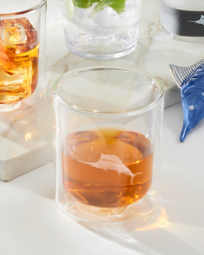 Marlin 12-oz. Corkcicle® Rocks Glass - Set of 2 - Tommy Bahama Beach & Home