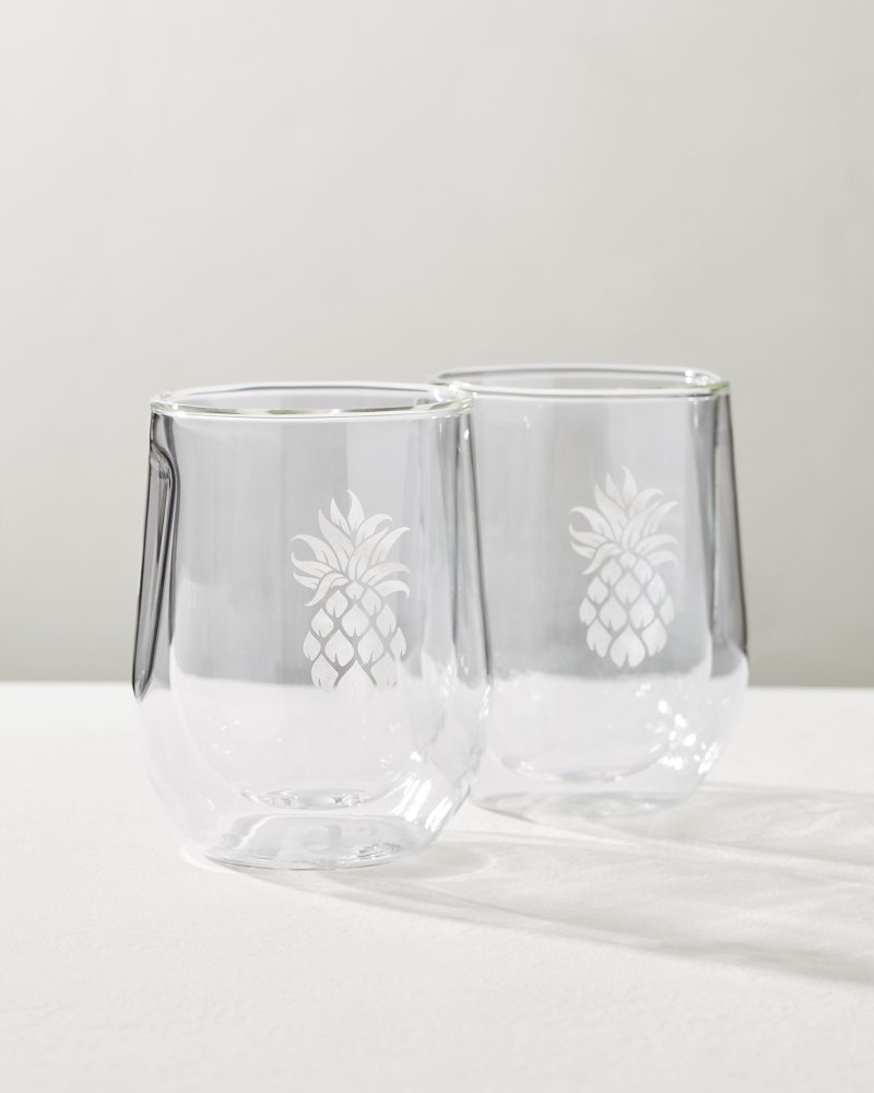 Corkcicle® Stemless Wine Glass - Set of 2 - Tommy Bahama Beach & Home