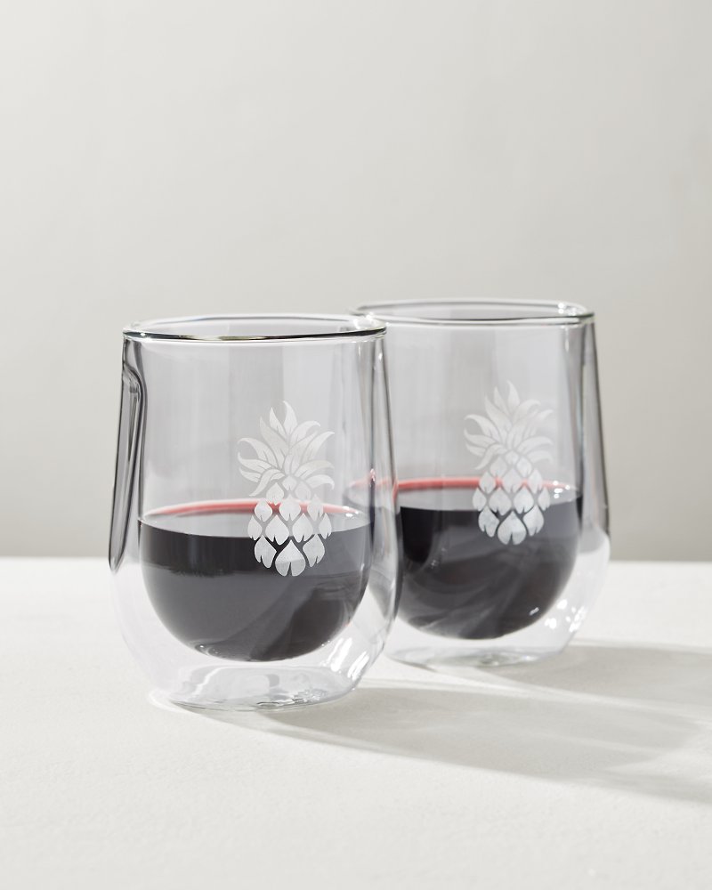 Corkcicle® Stemless Wine Glass - Set of 2 - Tommy Bahama Beach & Home