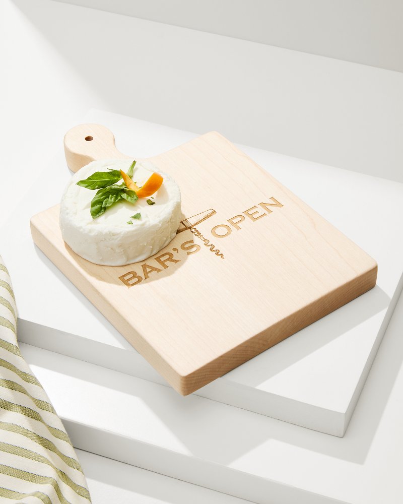 Bar's Open Artisan Maple Wood Board - Tommy Bahama Beach & Home
