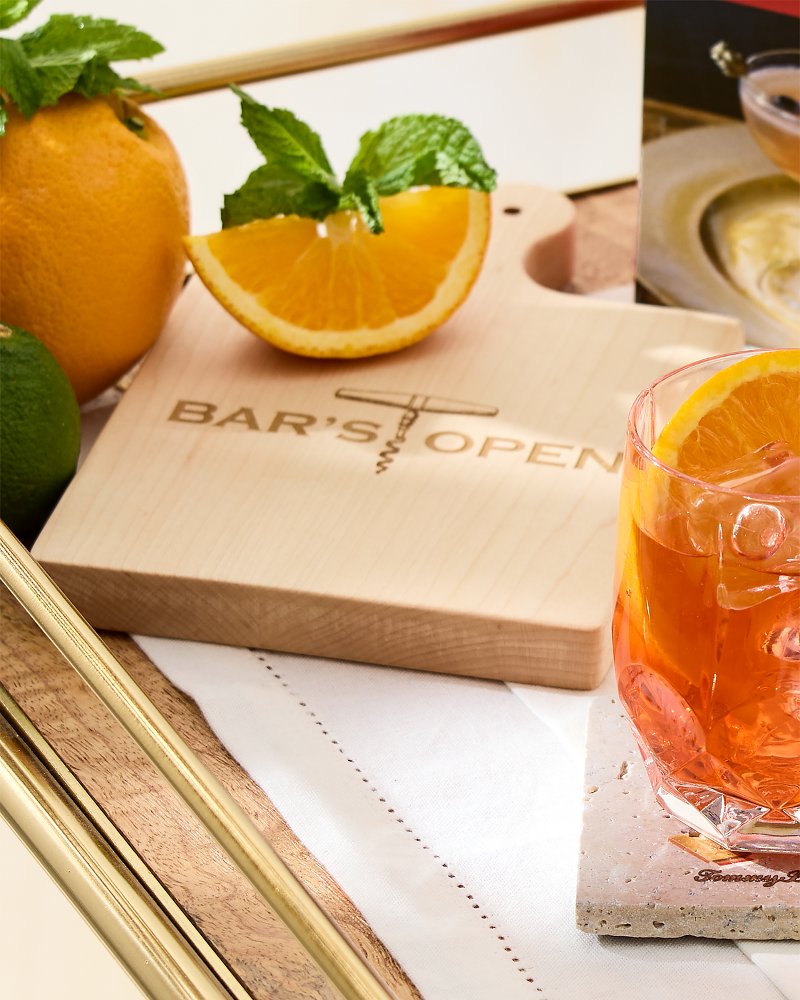 Bar's Open Artisan Maple Wood Board - Tommy Bahama Beach & Home