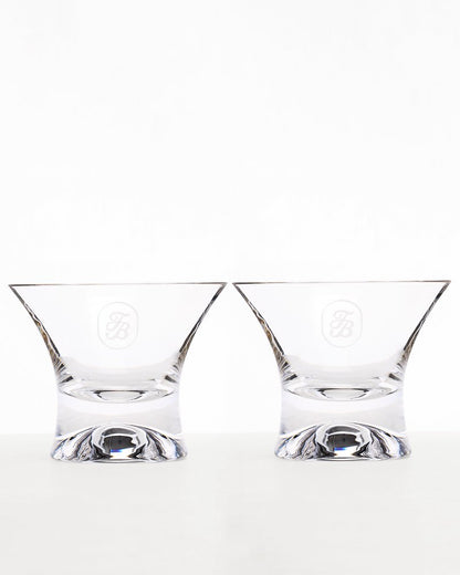 Tommy Bahama Crystal Manhattan Glasses - Tommy Bahama Beach & Home