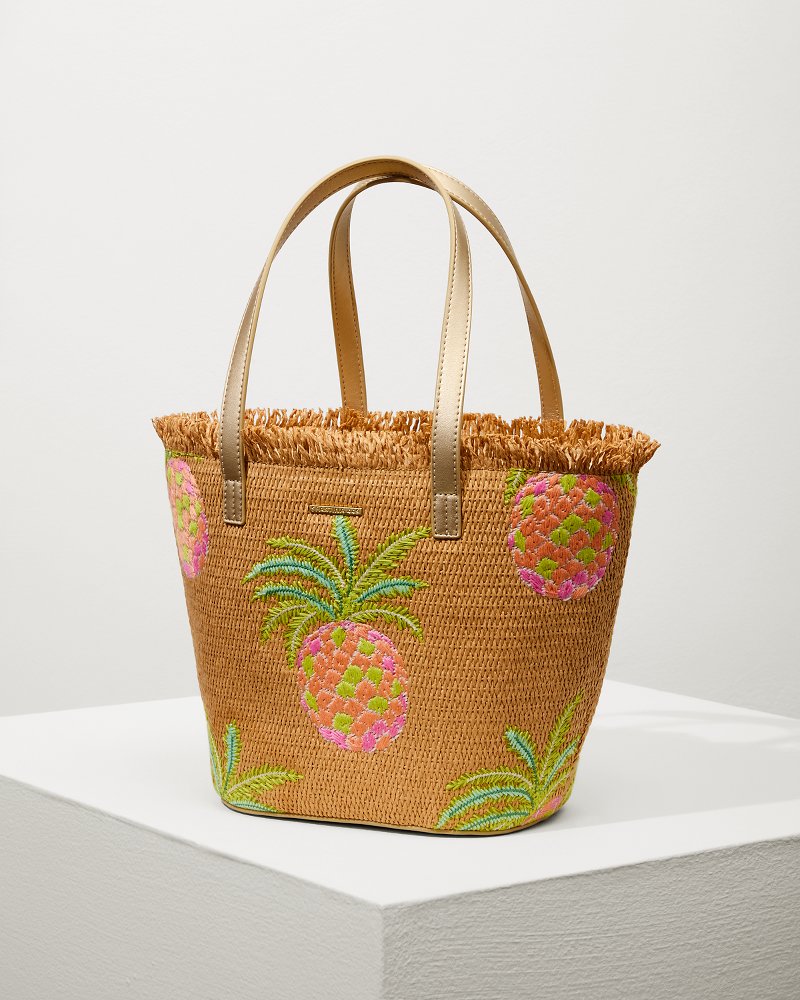 Flamingo Pineapple Straw Tote - Tommy Bahama Women|Beach & Home