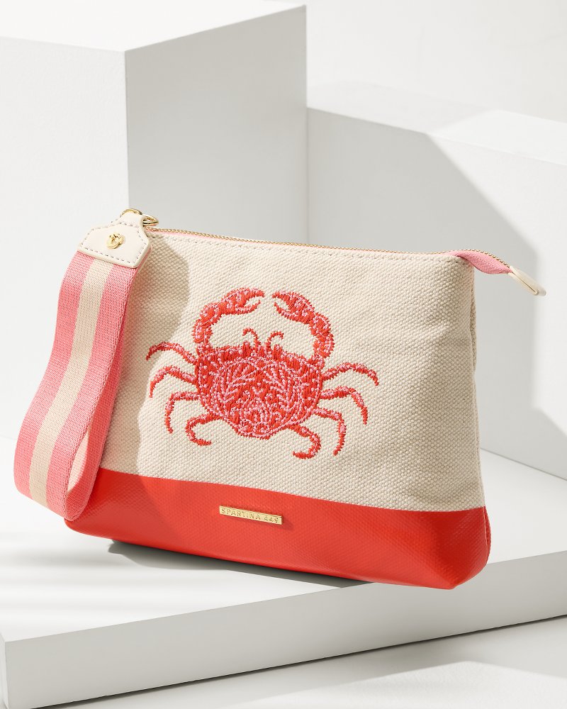 Embroidered Red Crab Carina Wristlet - Tommy Bahama Women
