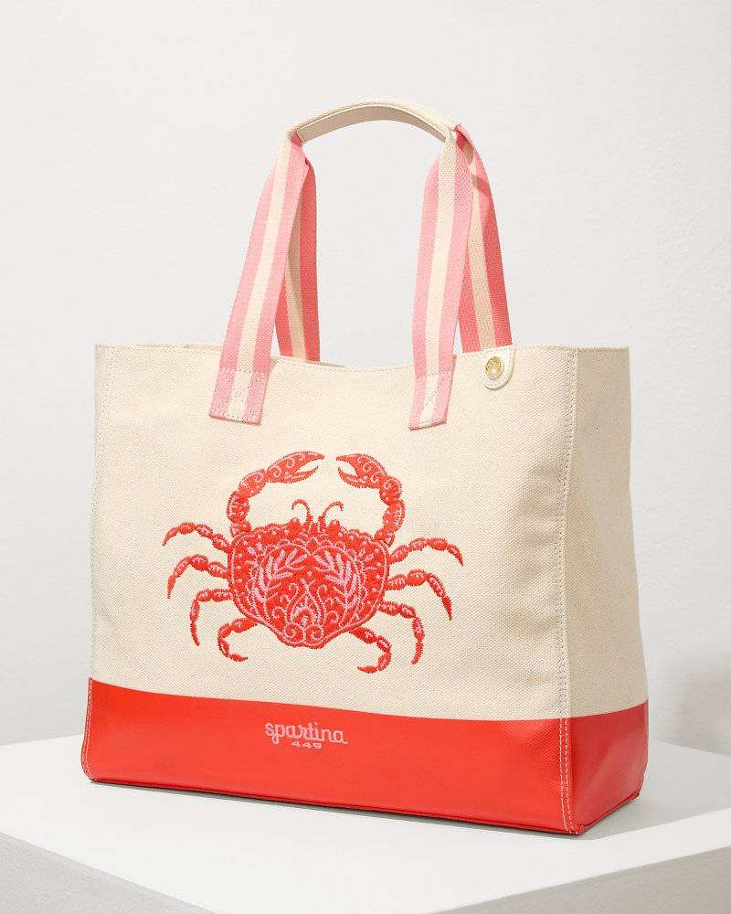 Embroidered Red Crab Beach Tote - Tommy Bahama Women|Beach & Home