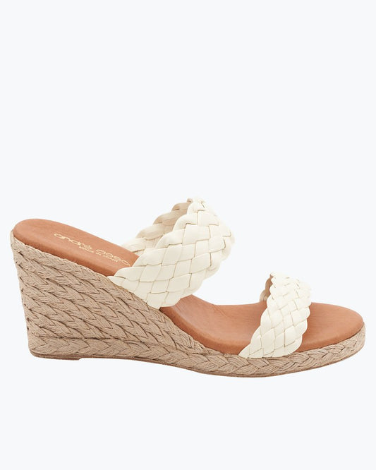 André Assous Aria Woven Wedge Sandals - Tommy Bahama Women