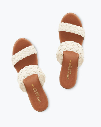 André Assous Aria Woven Wedge Sandals - Tommy Bahama Women