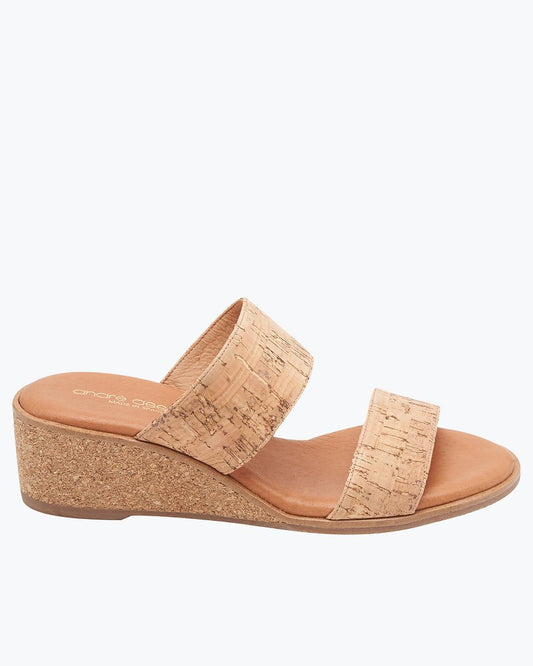 André Assous Gwenn Cork Wedge Sandals - Tommy Bahama Women