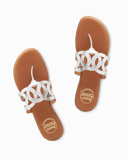 André Assous Nature Featherweights™ Metallic Sandals - Tommy Bahama Women