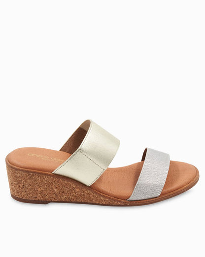 André Assous Gwenn Elastic Wedge Sandals - Tommy Bahama Women