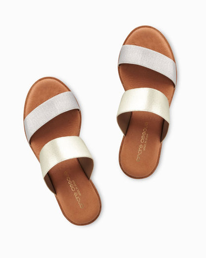 André Assous Gwenn Elastic Wedge Sandals - Tommy Bahama Women
