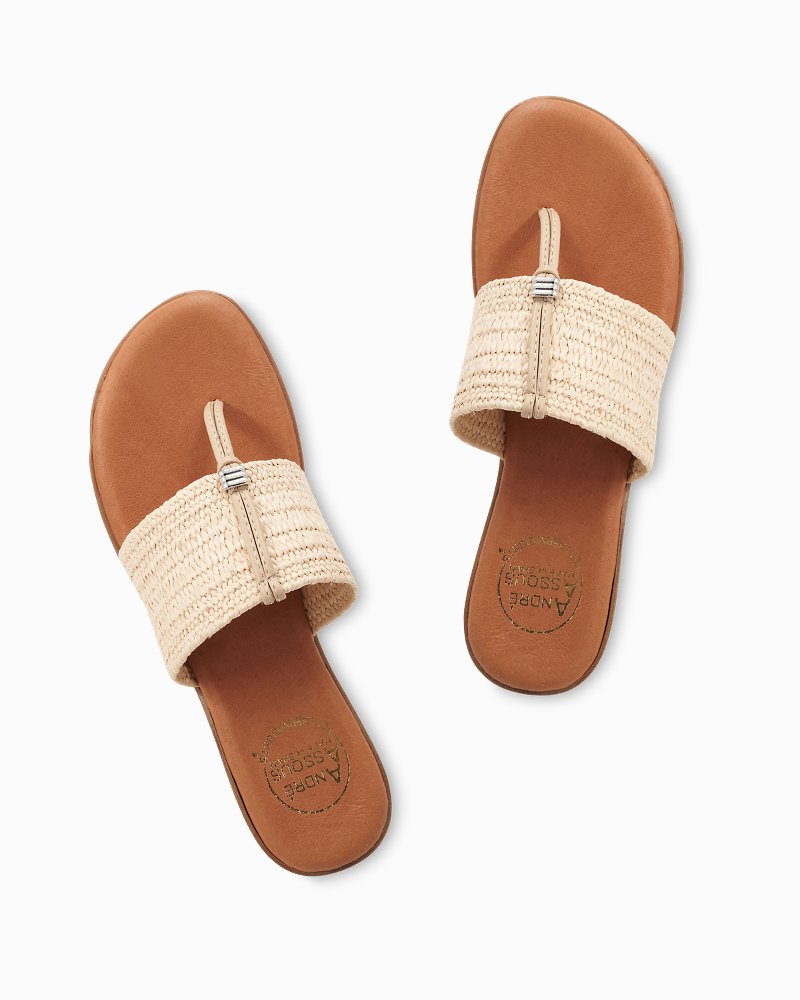 André Assous Nice Featherweights™ Raffia Sandals - Tommy Bahama Women