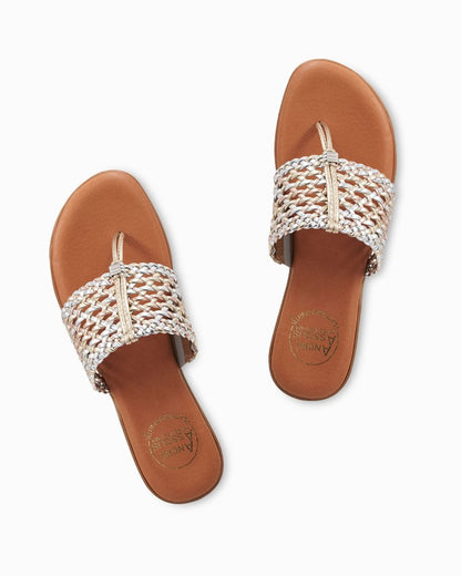 André Assous Nice Featherweights™ Metallic Sandals - Tommy Bahama Women