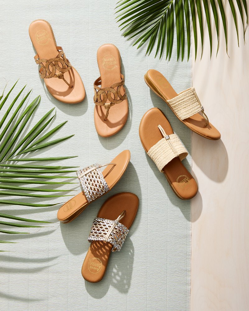 André Assous Nice Featherweights™ Metallic Sandals - Tommy Bahama Women