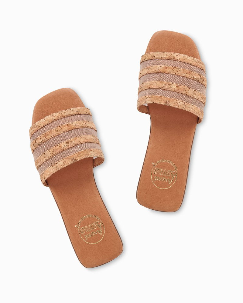 André Assous Kaila Cork & Mesh Sandals - Tommy Bahama Women