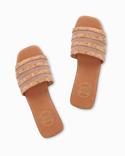 André Assous Kaila Cork & Mesh Sandals - Tommy Bahama Women