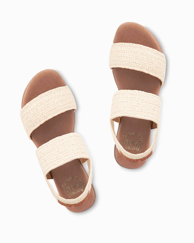 André Assous Nigella Stretch Raffia Featherweights™ Sandals - Tommy Bahama Women