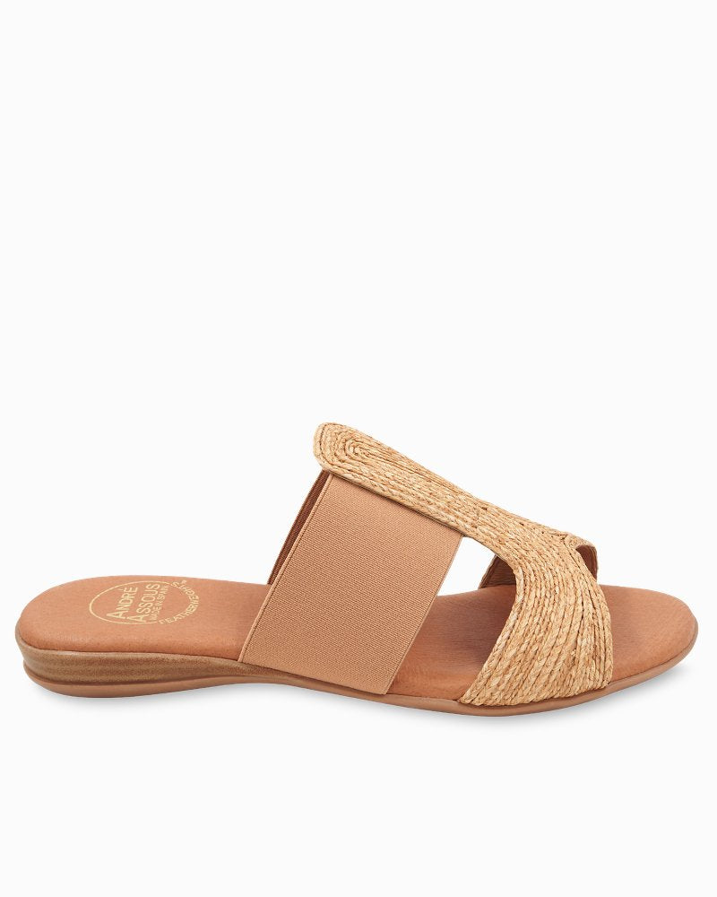 André Assous Noor Raffia Stretch Sandals - Tommy Bahama Women