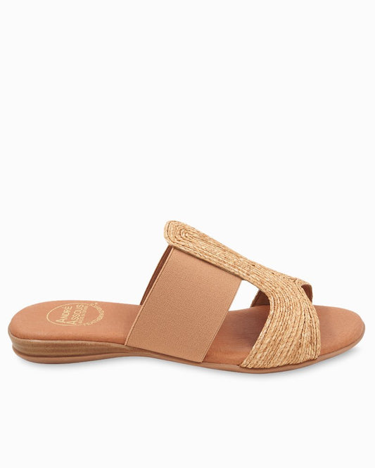 André Assous Noor Raffia Stretch Sandals - Tommy Bahama Women