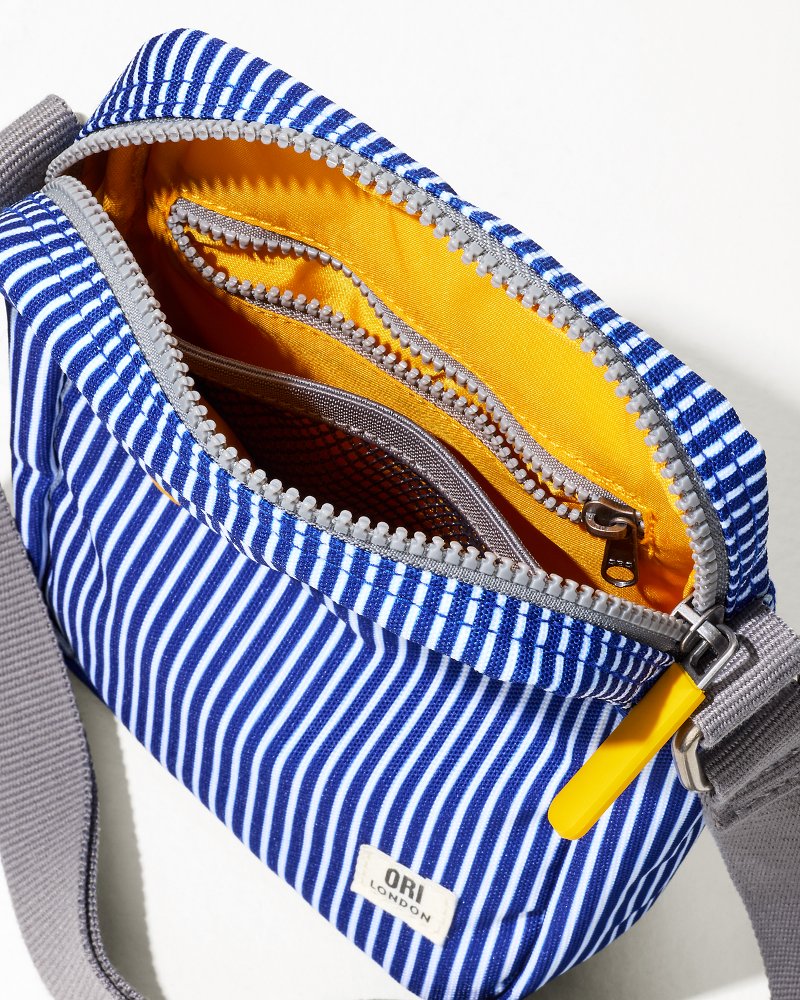 Bond Hickory Stripe Canvas Crossbody - Tommy Bahama Men|Women|Beach & Home