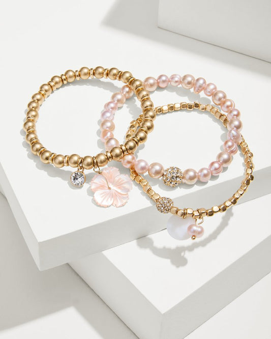 Tropical Blooms Stretch Charm Bracelet Set - Tommy Bahama Women