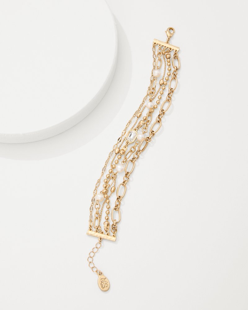 Tidal Treasure Pearl and Chain Layered Bracelet - Tommy Bahama Women