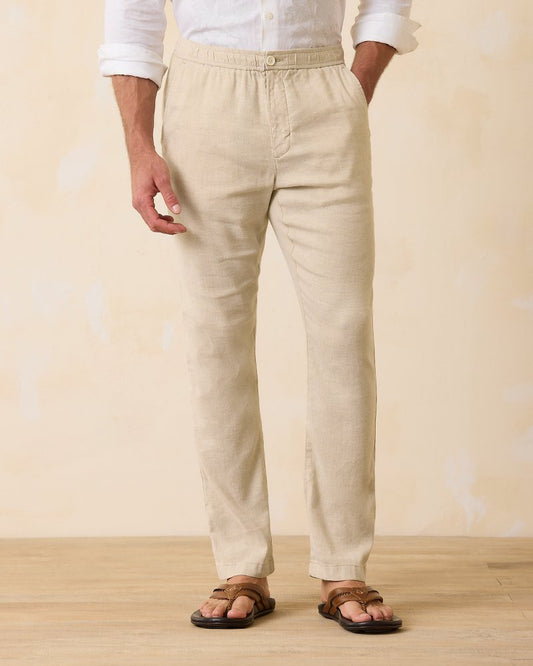 Big & Tall Beach Coast Linen-Blend Elastic-Waist Pants - Tommy Bahama Men