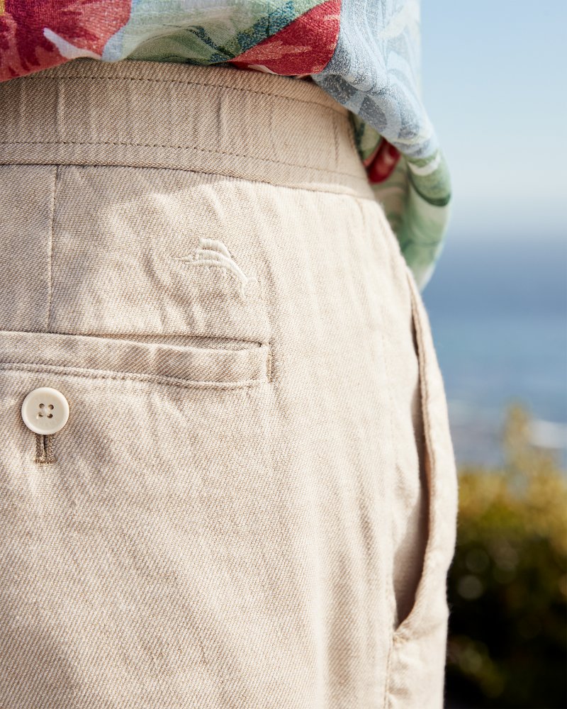 Big & Tall Beach Coast Linen-Blend Elastic-Waist Pants - Tommy Bahama Men