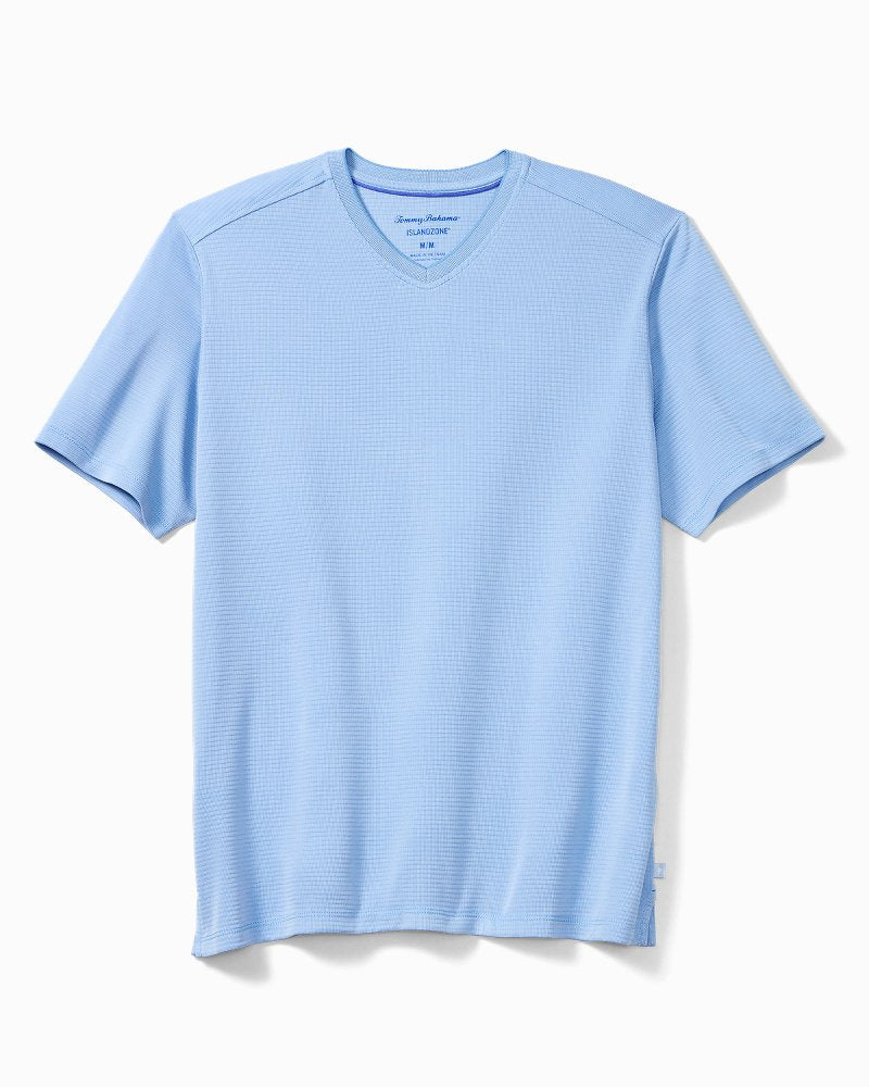 Big & Tall Coastal Crest IslandZone® V-Neck Shirt - Tommy Bahama Men