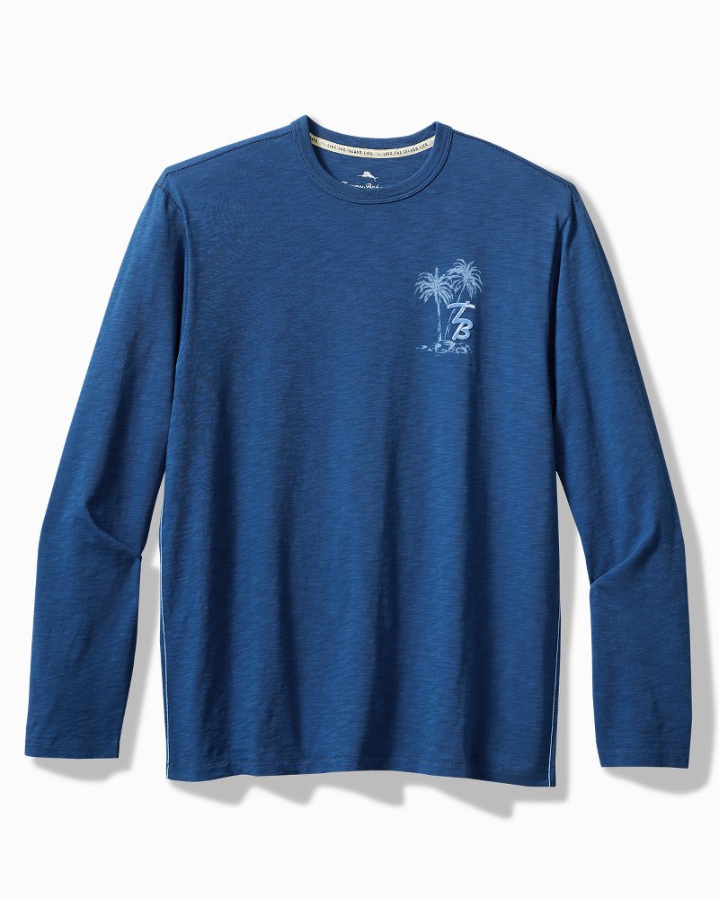 Big & Tall High Tide Hangout Long-Sleeve Lux T-Shirt - Tommy Bahama Men