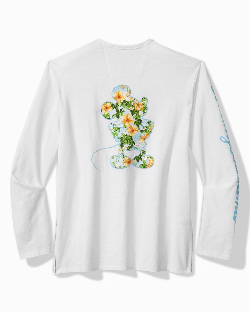 Big & Tall Disney Postcard to Paradise Long-Sleeve Lux T-Shirt - Tommy Bahama Men