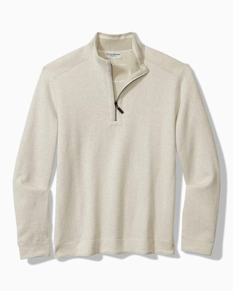 Big & Tall Flip Coast Reversible Half-Zip Sweatshirt - Tommy Bahama Men