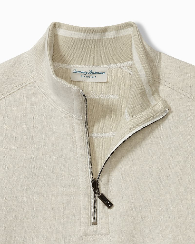 Big & Tall Flip Coast Reversible Half-Zip Sweatshirt - Tommy Bahama Men