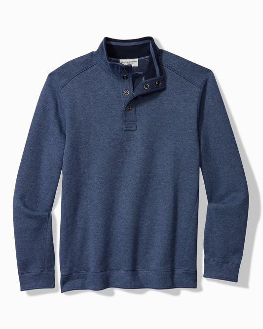 Big & Tall Flip Coast Reversible Snap Mock Sweatshirt - Tommy Bahama Men