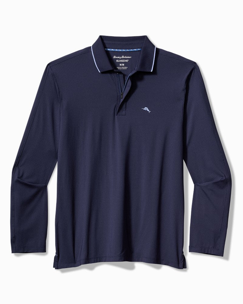 Big & Tall Palm Desert Fairway IslandZone® Long-Sleeve Polo - Tommy Bahama Men