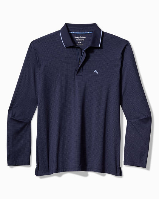 Big & Tall Palm Desert Fairway IslandZone® Long-Sleeve Polo - Tommy Bahama Men