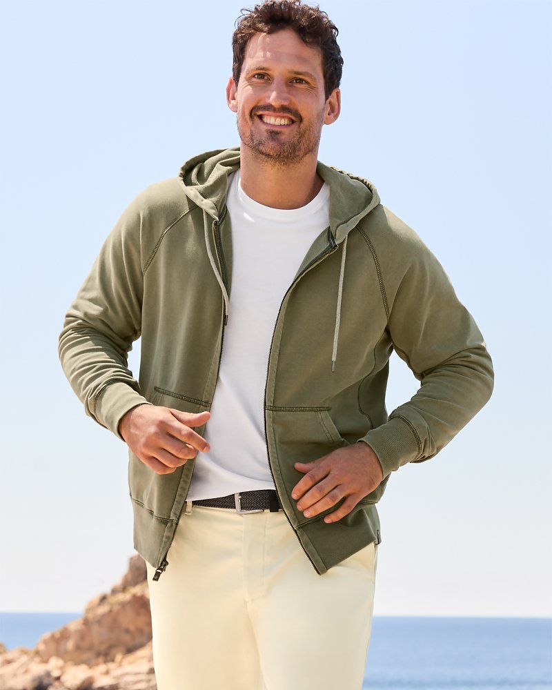 Big & Tall Ben & Terry Full-Zip Sweatshirt - Tommy Bahama Men
