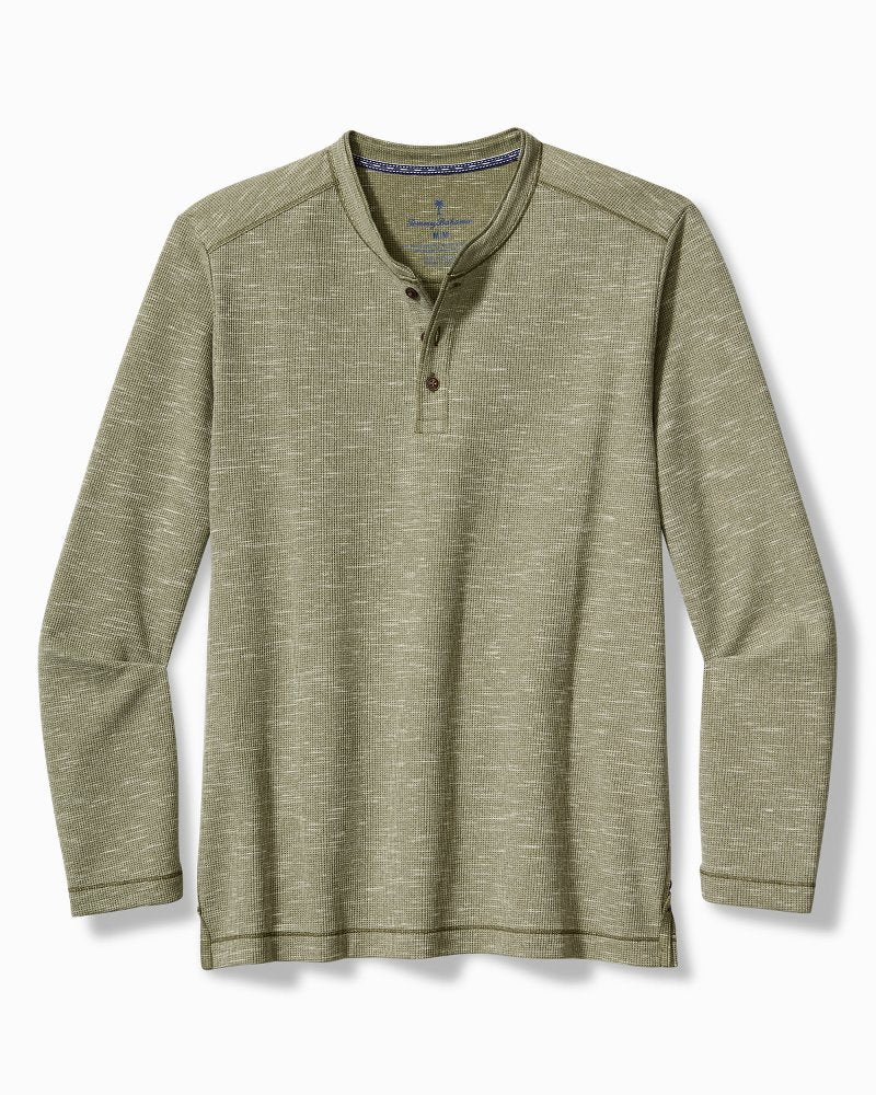 Big & Tall Morro Beach Long-Sleeve Henley - Tommy Bahama Men