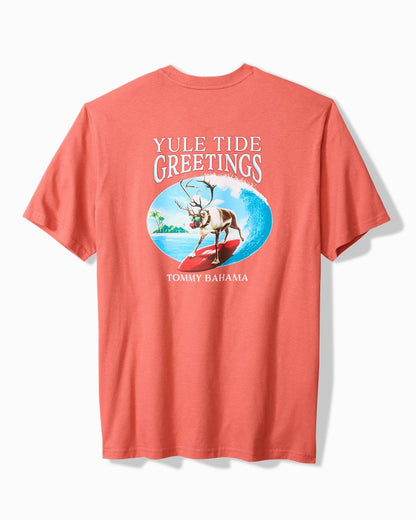 Big & Tall Yule Tide Greetings Graphic T-Shirt - Tommy Bahama Men