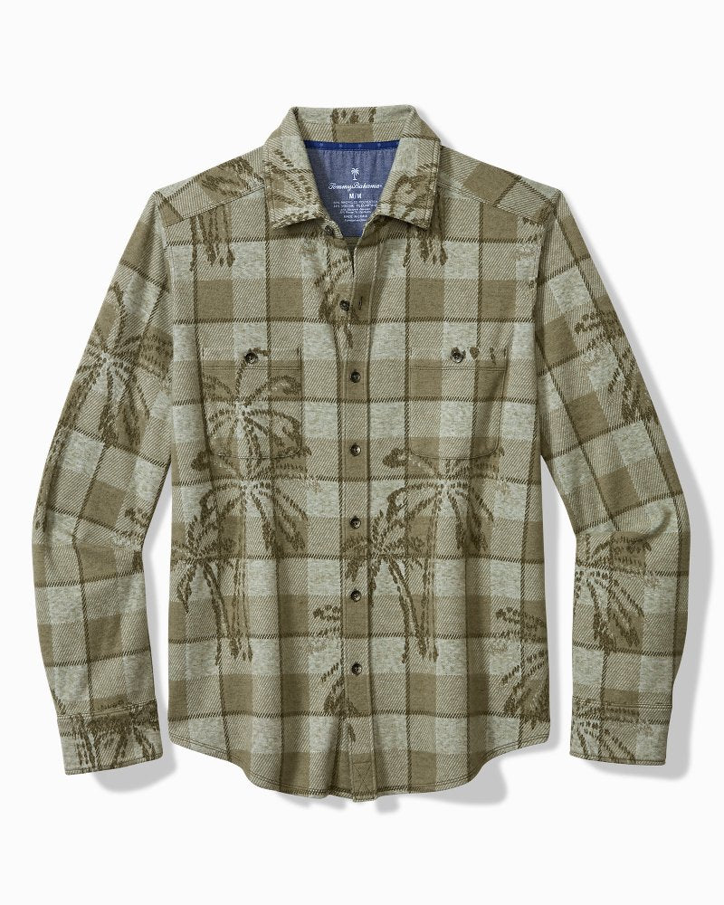Big & Tall Fireside Palm Springs Stretch Flannel Shirt - Tommy Bahama Men